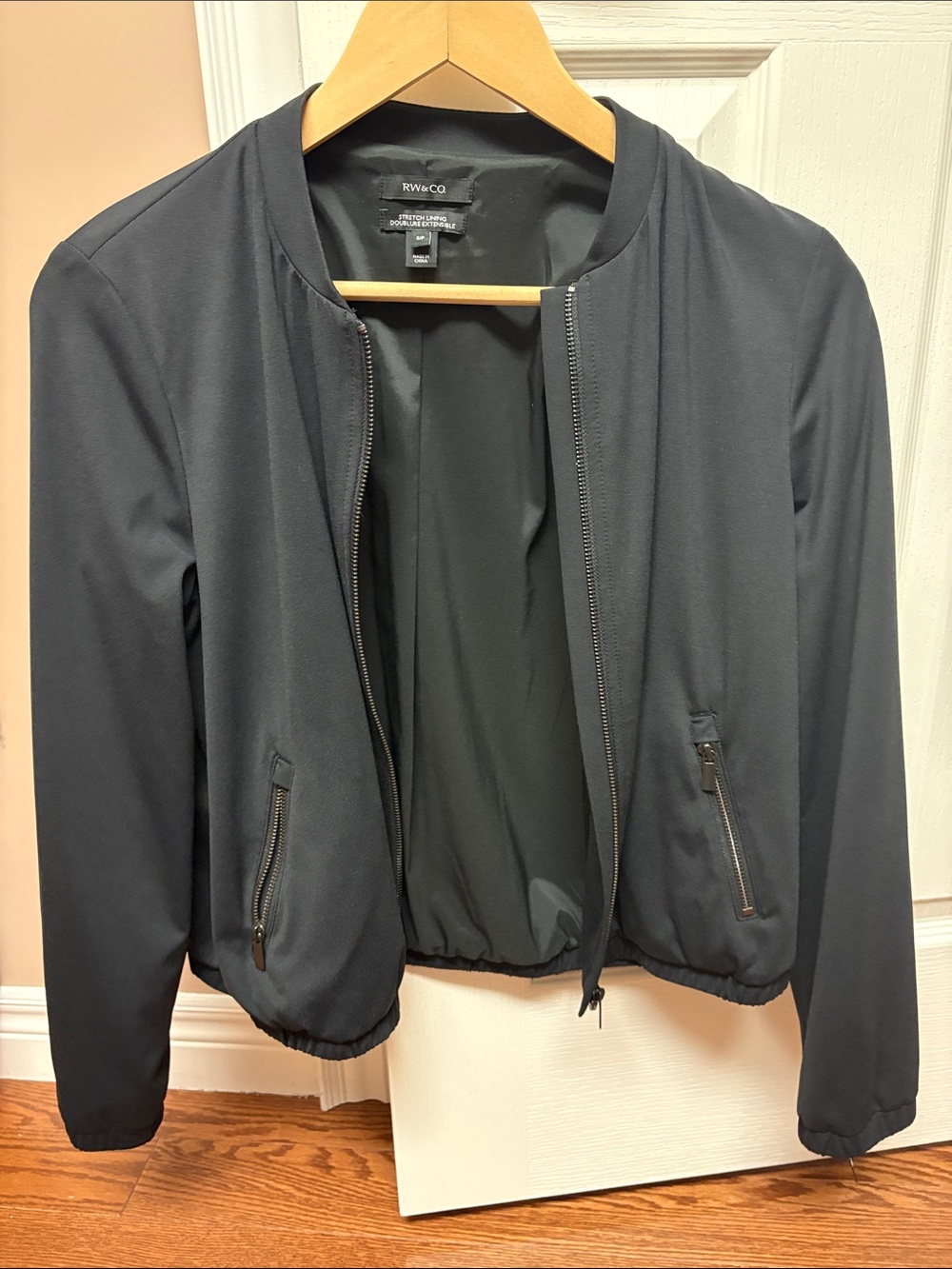 RW&CO. Black Lightweight Bomber Jacket